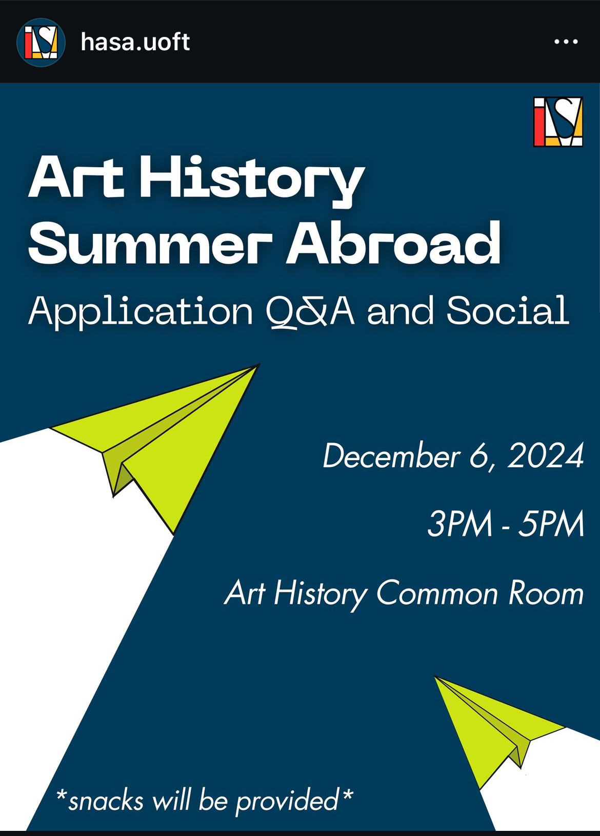 HASA Summer Abroad QA poster