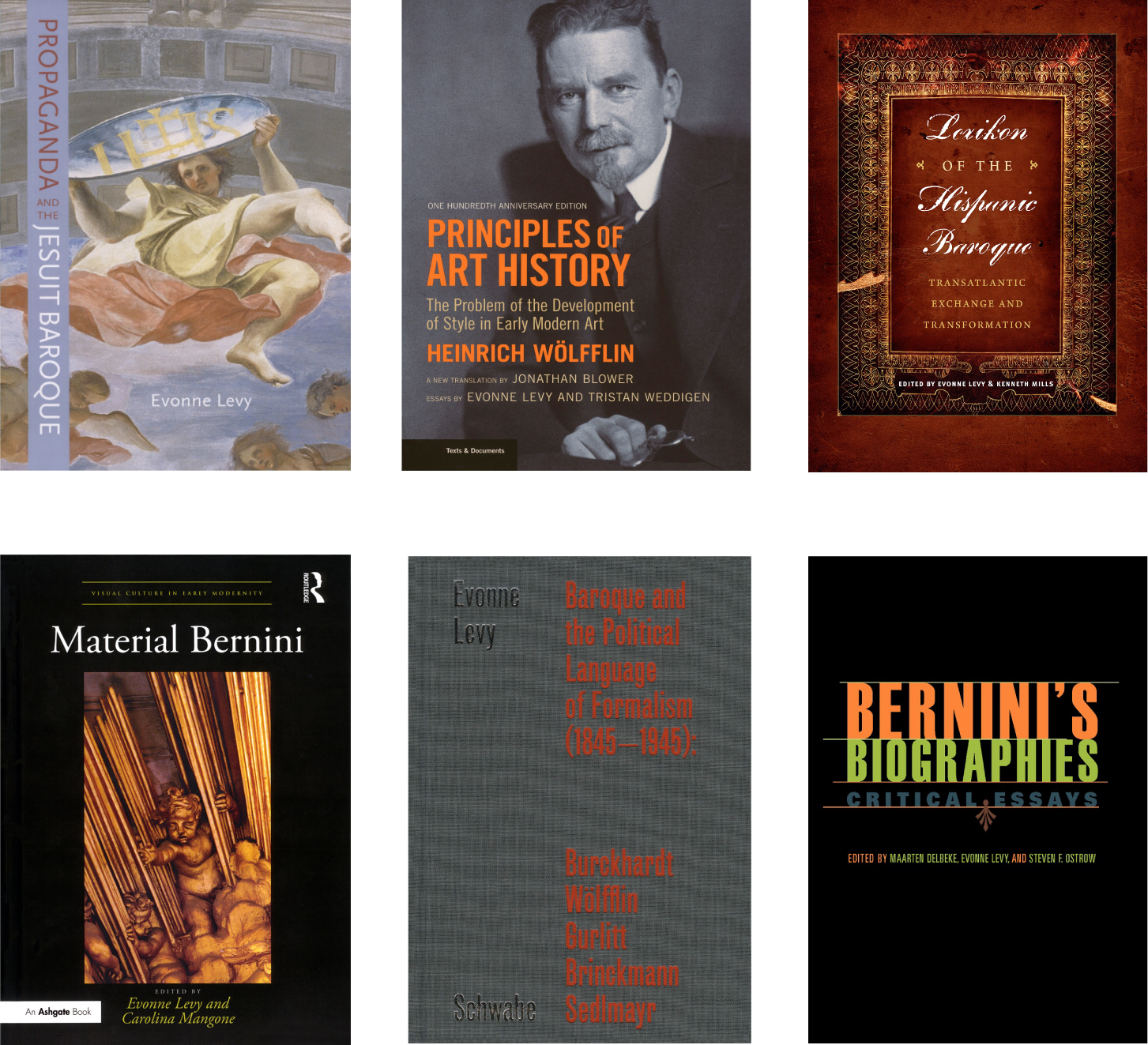 Levy Propaganda; Principles of Art History; Lexikon, Material Bernini; Baroque Political Language; Bernini's Biographies