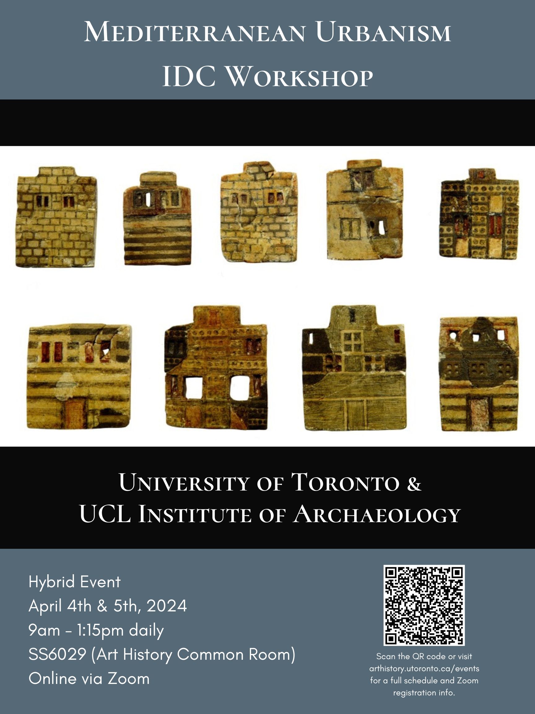 Mediterranean Archaeology IDC Workshop Poster town images