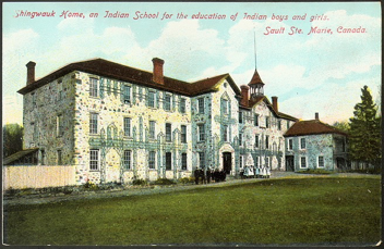 Shingwauk Residential School, Sault Ste. Marie, Canada (1910). Photo: of Nerlich &amp; Co via Toronto Public Library.