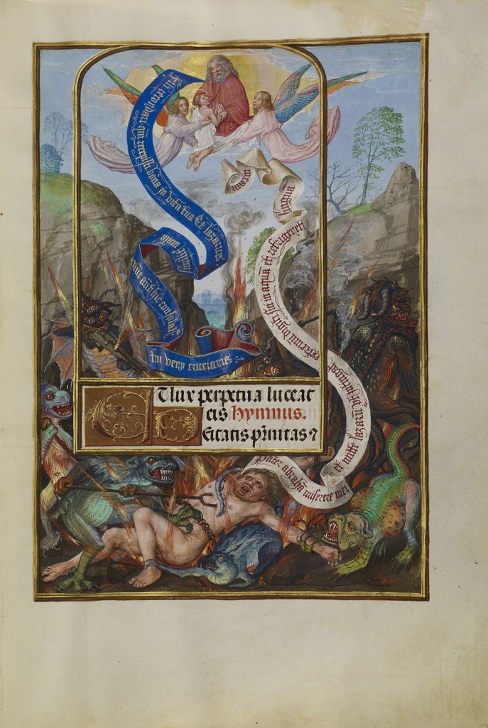 Master of James IV of Scotland (Flemish, before 1465 – about 1541) Lazarus’s Soul Carried to Abraham, about 1510–1520