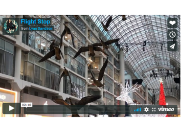 Michael Snow&amp;#039;s Canada geese sculptures within the Toronto Eaton Centre